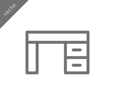 Resepsiyon düz simgesi