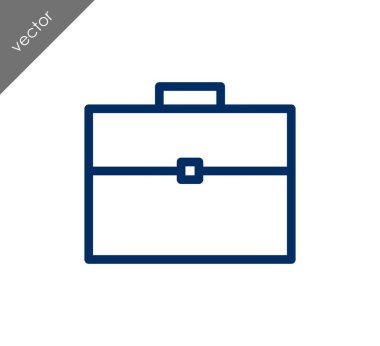 Evrak Çantası Düz Simgesi