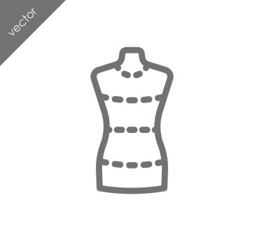 Kukla dikiş bebek simgesi