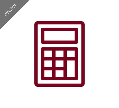 Hesap Makinesi Düz Simgesi