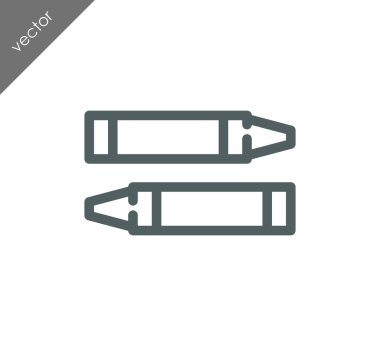 boya kalemi düz simgesi