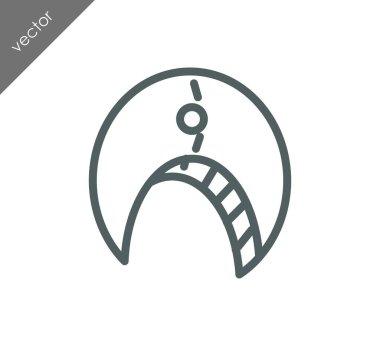 Yengeç düz simgesi