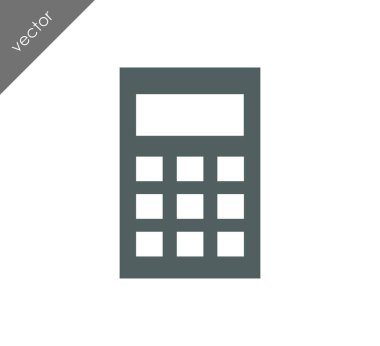 Hesap Makinesi Düz Simgesi