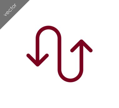 kıvrımlı yol simgesi