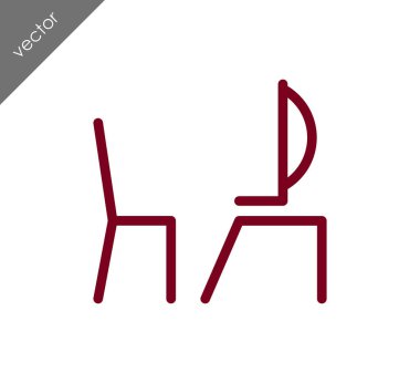 Resepsiyon düz simgesi