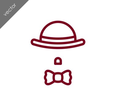 Şapka ve kravat simgesi