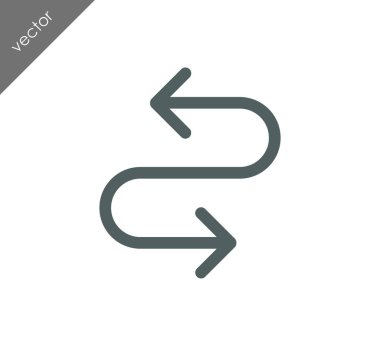 kıvrımlı yol simgesi