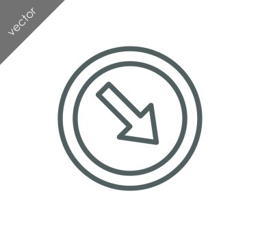 Servis yolu ok simgesi