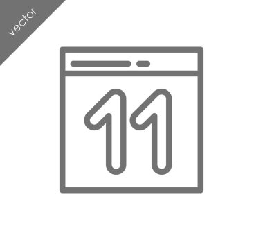 Takvim simge tasarlamak 