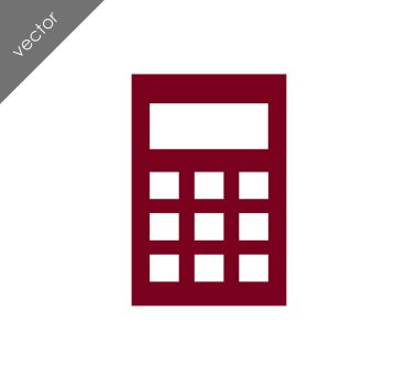 Hesap Makinesi Düz Simgesi