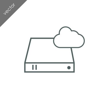 depolama bulut simgesi