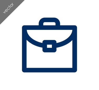 Evrak Çantası Düz Simgesi