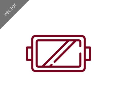 Dikdörtgen yemek simgesi