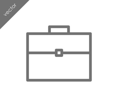 Evrak Çantası Düz Simgesi