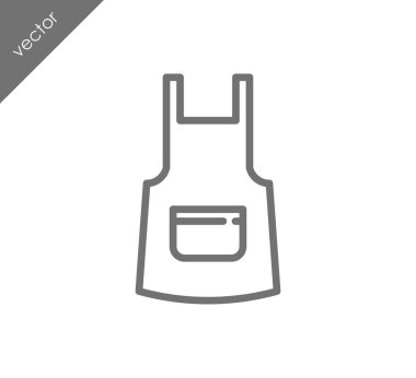 Önlük çizgi simgesi