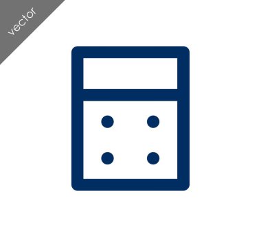 Hesap Makinesi Düz Simgesi