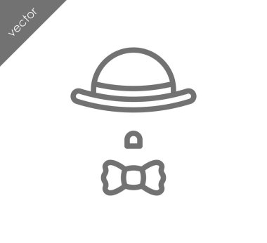 Şapka ve kravat simgesi