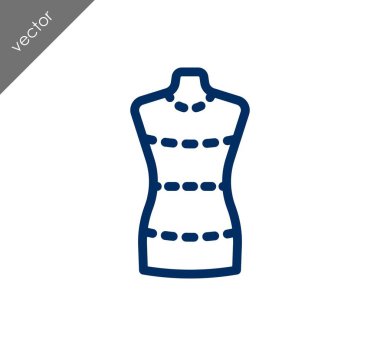 Kukla dikiş bebek simgesi