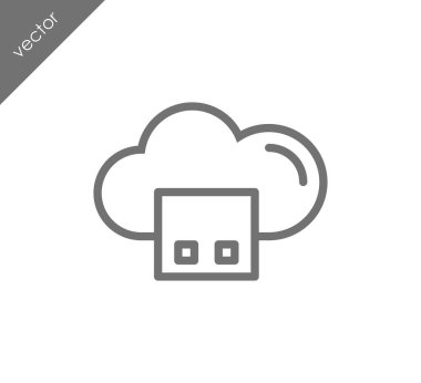 depolama bulut simgesi