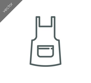 Önlük çizgi simgesi