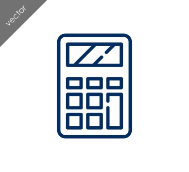 Hesap Makinesi Düz Simgesi