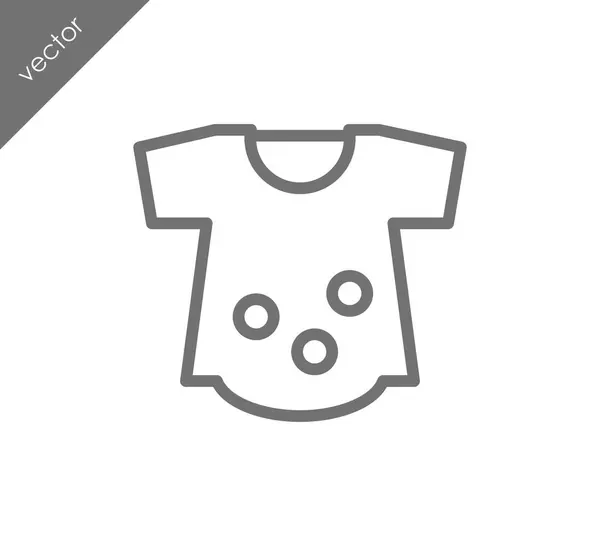 Icono de ropa de bebé — Vector de stock