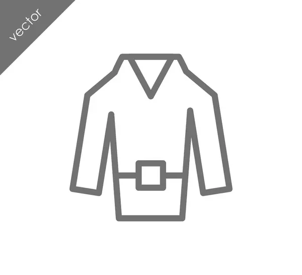 Icône de ligne de manteau — Image vectorielle