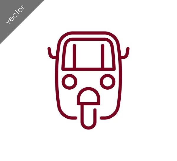 Auto ricksaw ikona — Stockový vektor