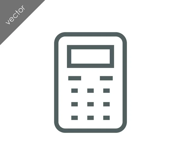 Ícone plano da calculadora —  Vetores de Stock