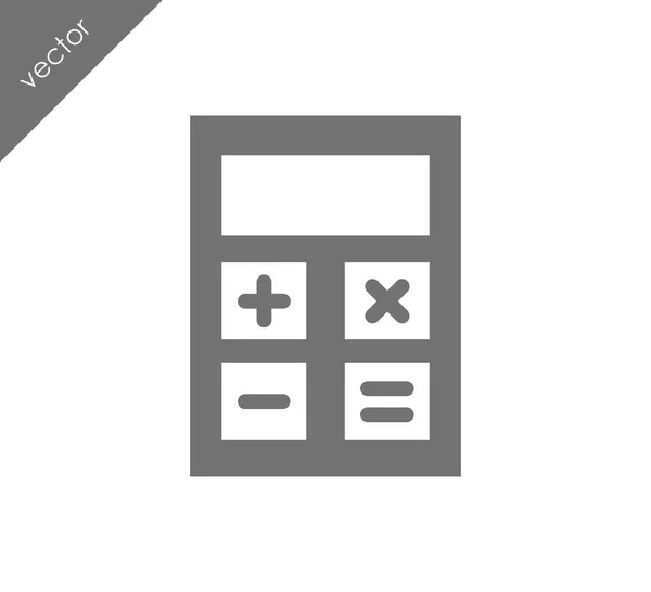 Calculadora Icono plano — Vector de stock