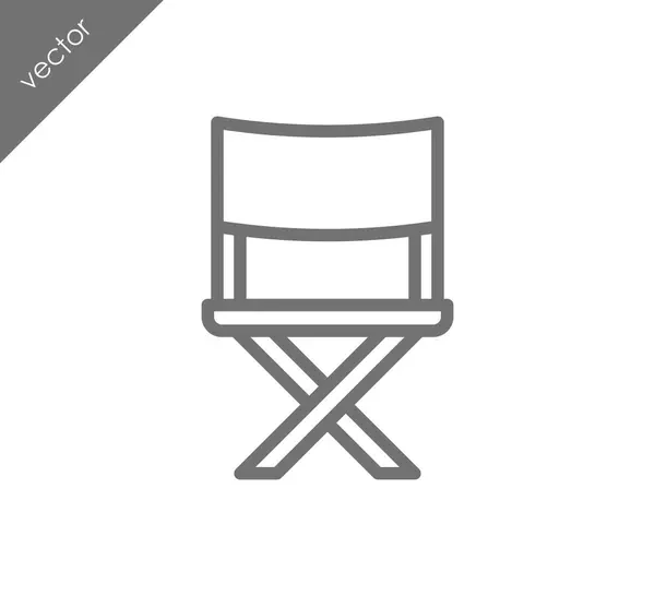 Director silla icono — Vector de stock