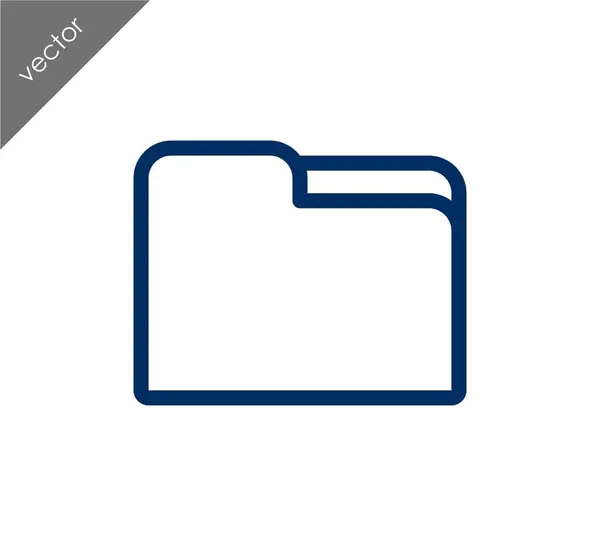 Carpeta icono web — Vector de stock