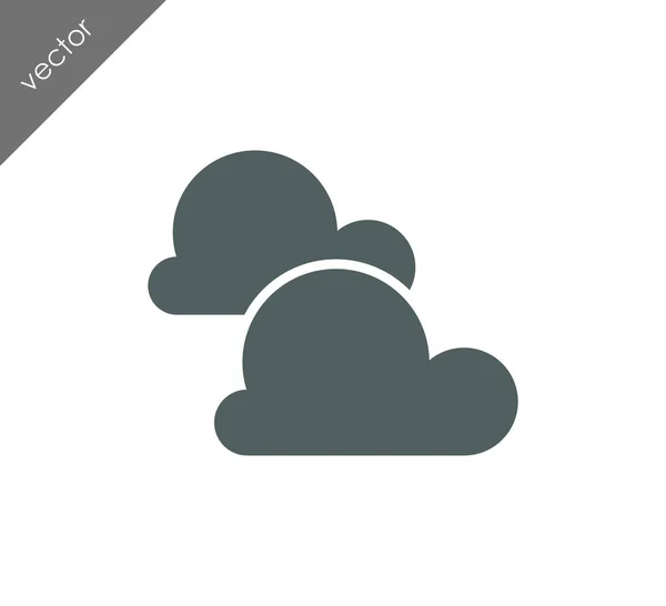 Nuvens ícone web — Vetor de Stock