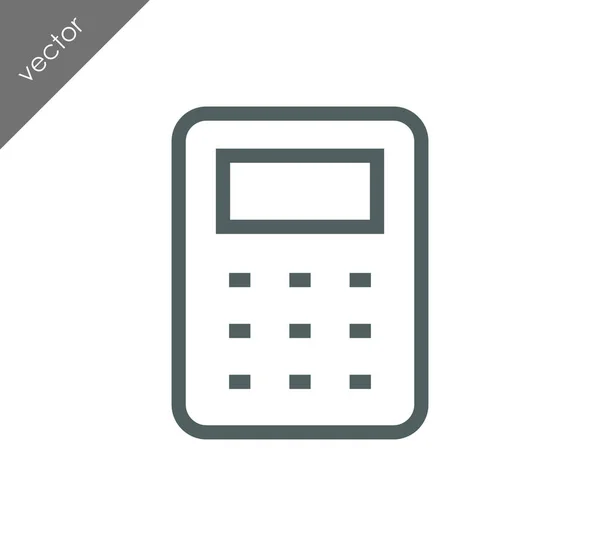 Calculator flat icon — Stock Vector