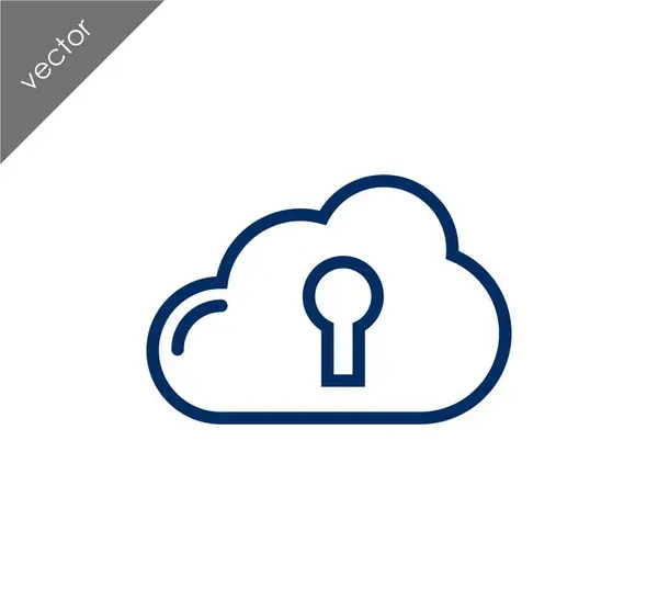 Icône cloud de stockage — Image vectorielle