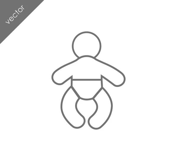 Иконка Baby Flat — стоковый вектор