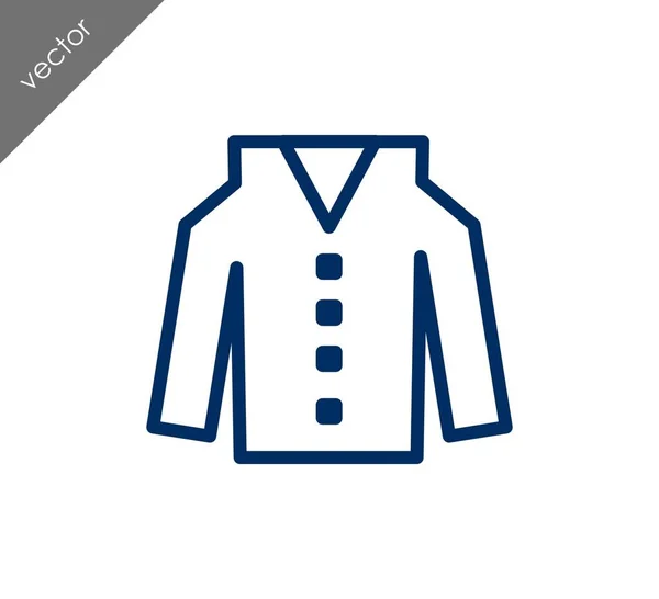 Ícone de linha de casaco — Vetor de Stock