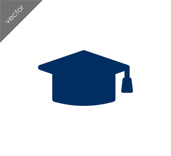 Icono de la tapa de graduación — Vector de stock