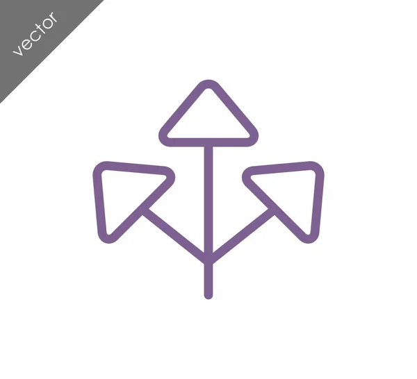 Signo de cruce icono — Vector de stock