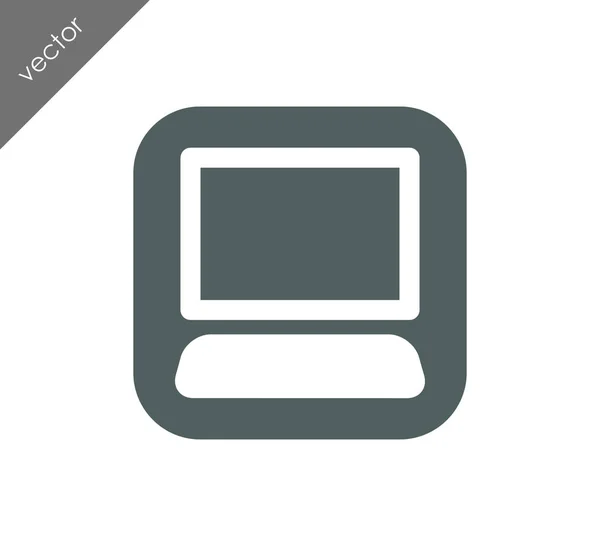 Pictogram desktop computer — Stockvector