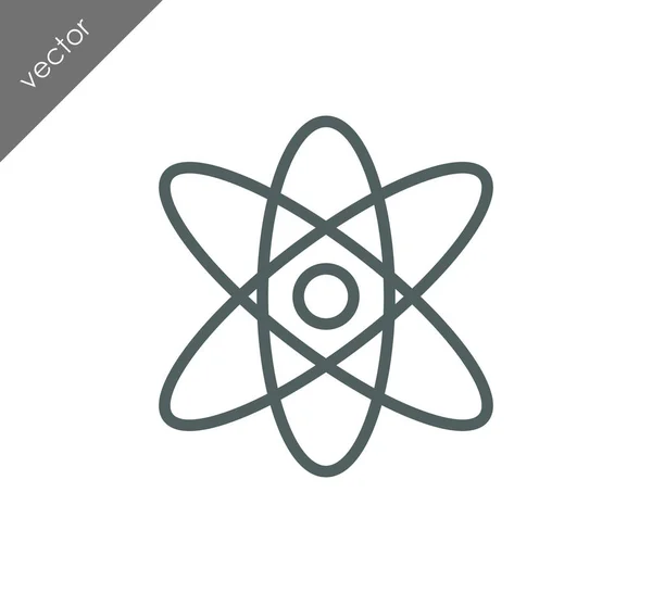 Icono del átomo de ciencia — Vector de stock