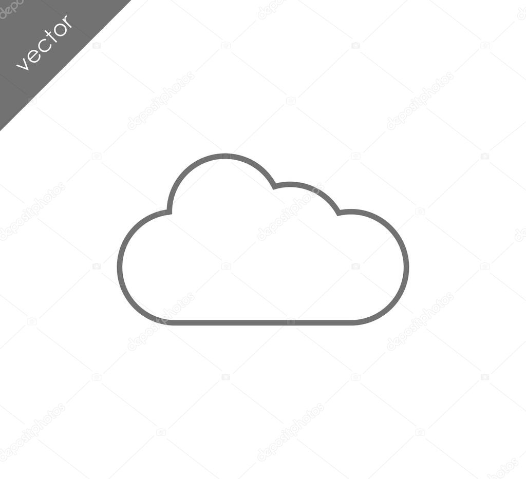 Cloud web icon