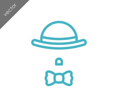 Şapka ve kravat simgesi