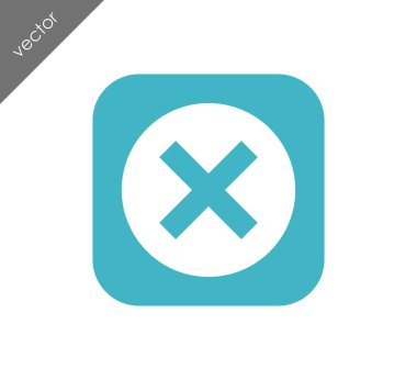 düz simgesini iptal 