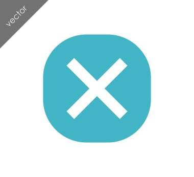 düz simgesini iptal 