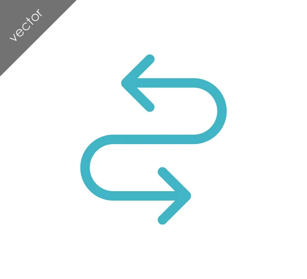 Pijl symbool pictogram — Stockvector