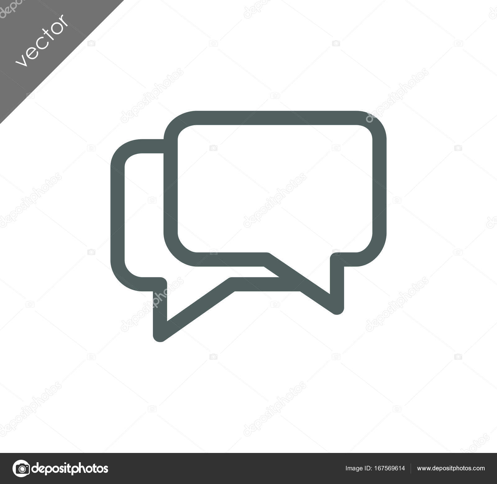 Simbolos De Icone De Conversacao Vetores De Stock C Signsandsymbols Email Com 167569614