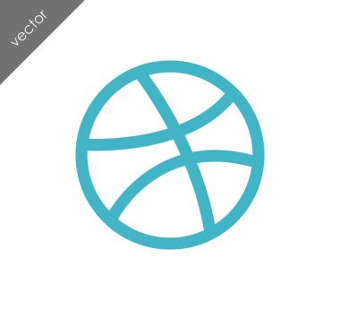 Basketbol ikonu illüstrasyonu