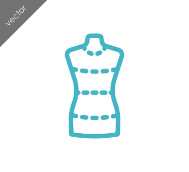 Kukla dikiş bebek simgesi