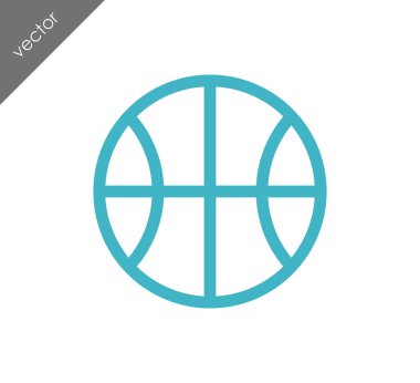 Basketbol ikonu illüstrasyonu